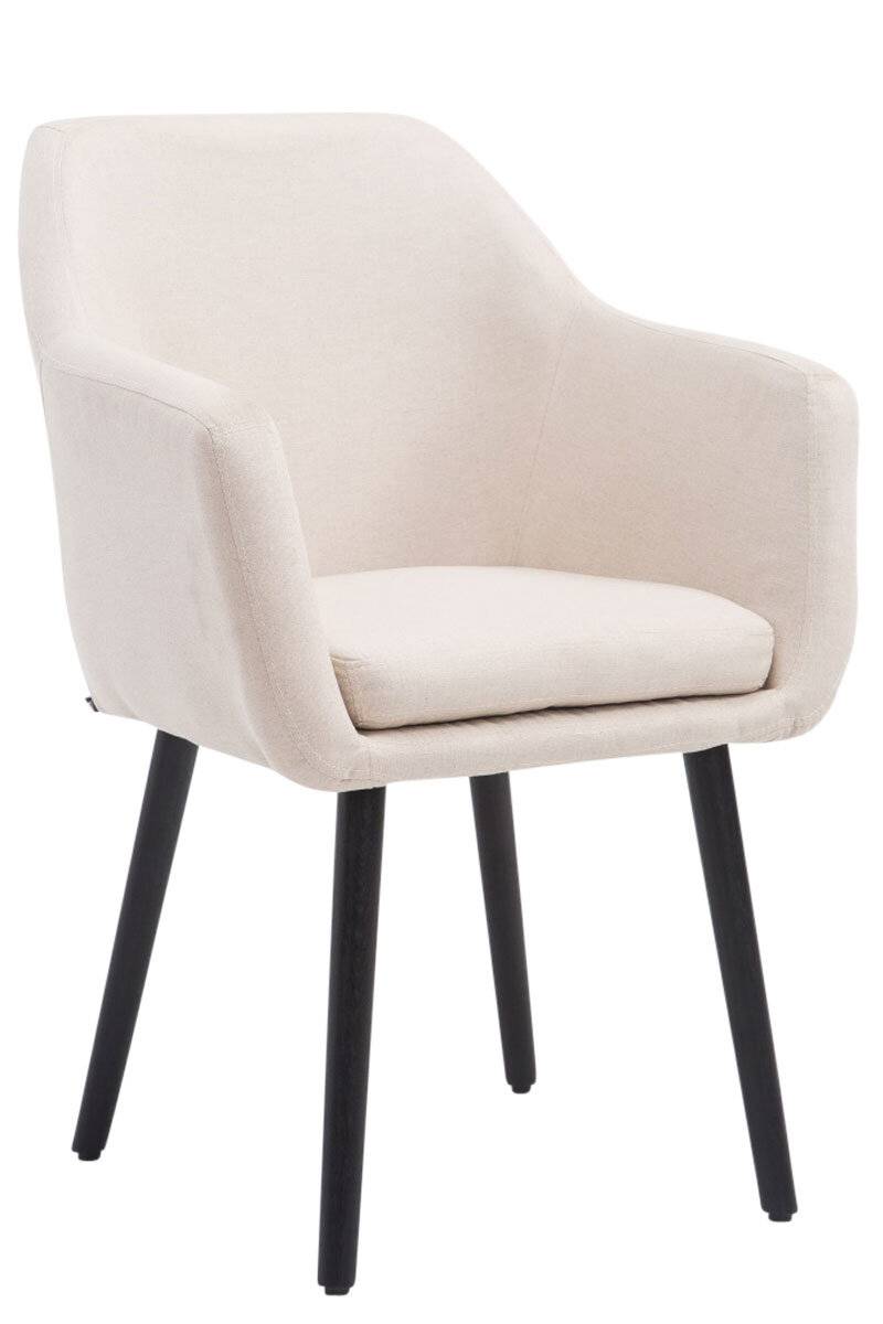 Besucherstuhl Utrecht Stoff schwarz beige-0