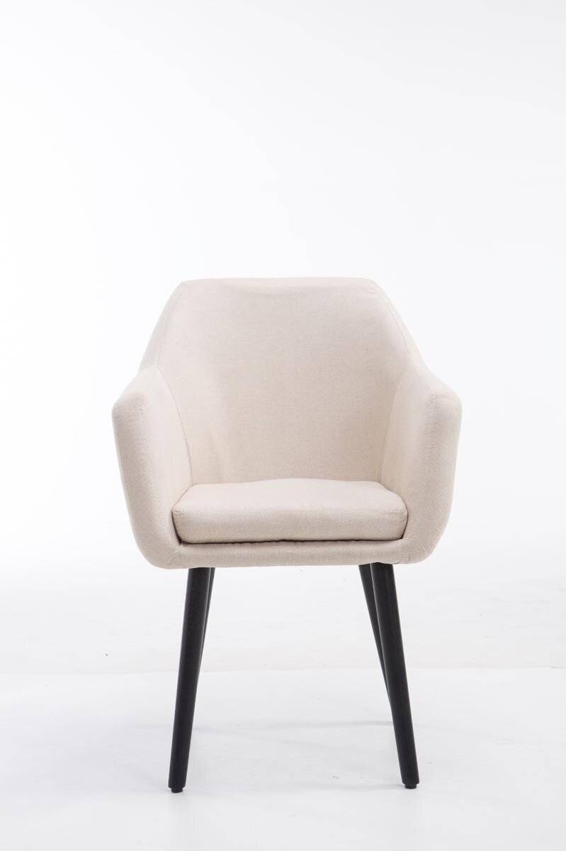 Besucherstuhl Utrecht Stoff schwarz beige-1