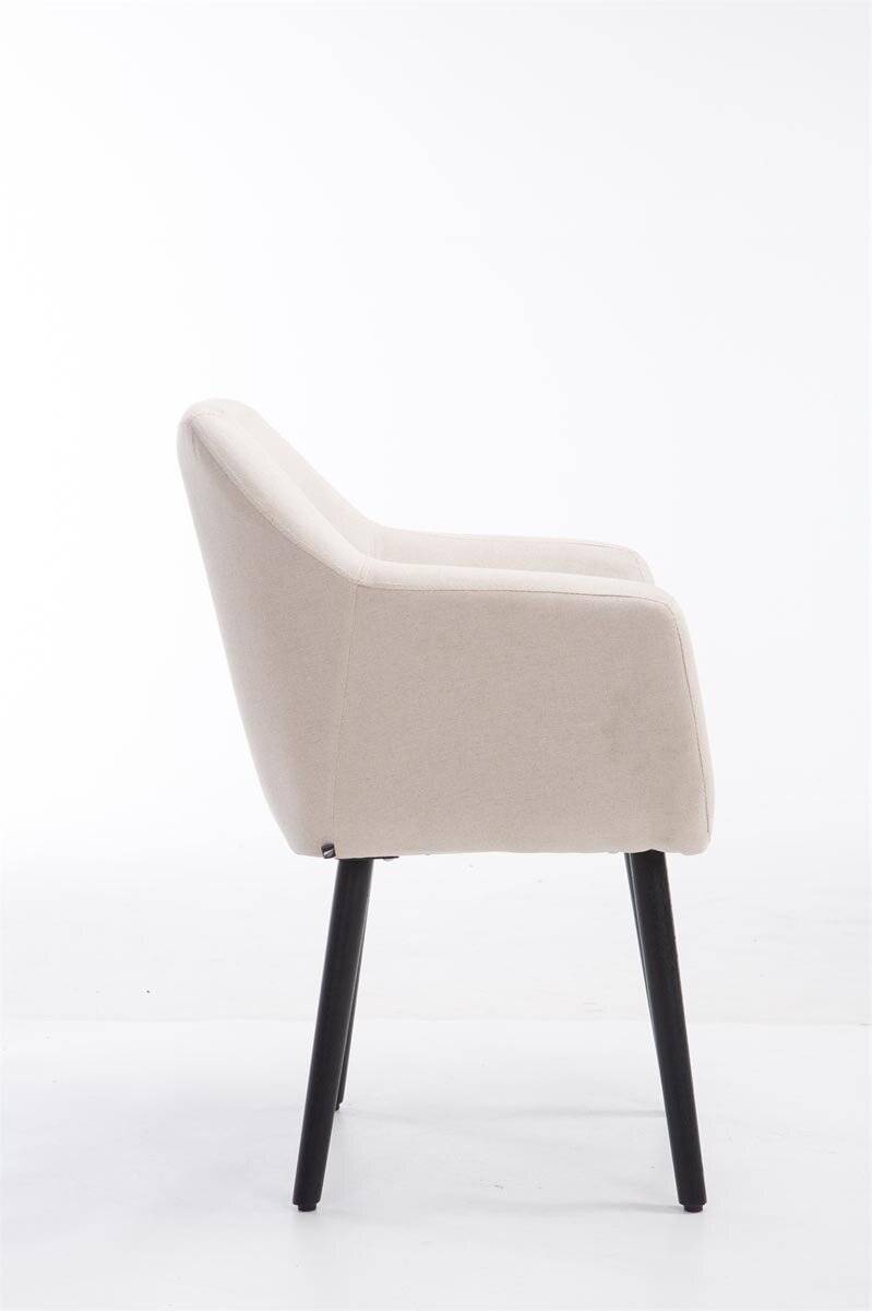 Besucherstuhl Utrecht Stoff schwarz beige-2