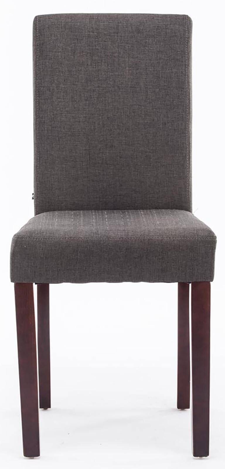 4er Set Esszimmerstuhl Ina Stoff cappuccino dunkelgrau-1