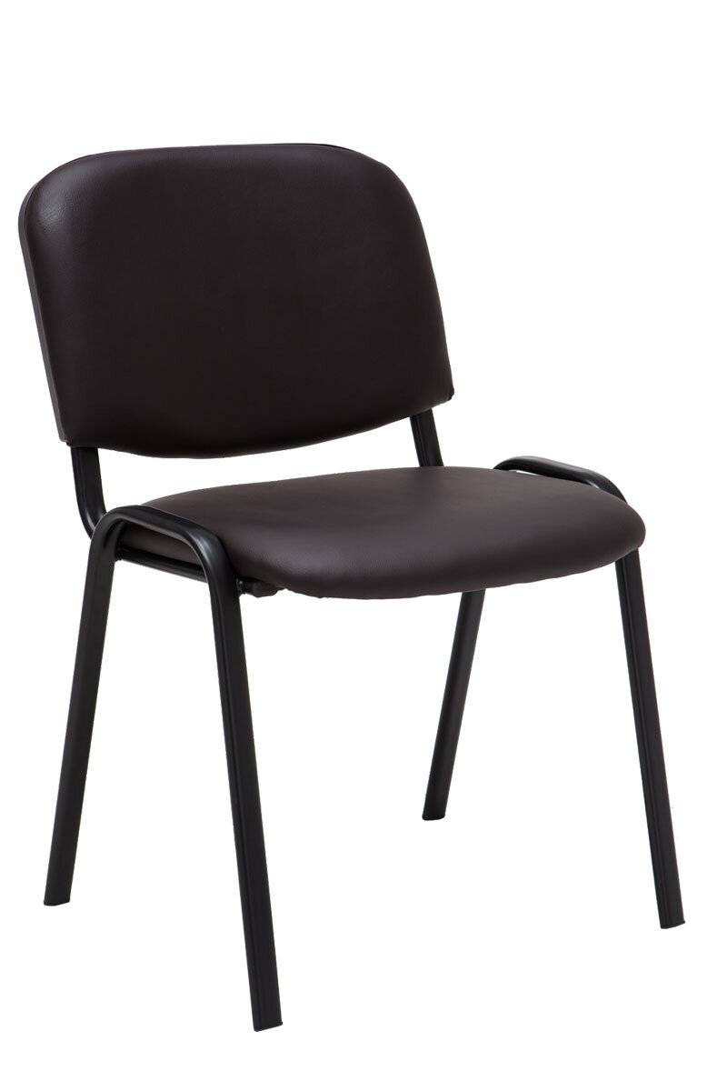 Besucherstuhl Ken Kunstleder braun-0