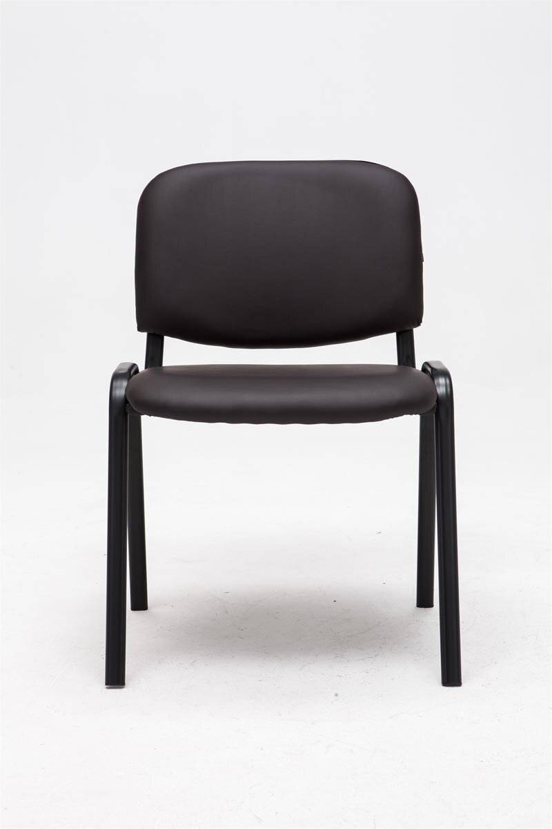 Besucherstuhl Ken Kunstleder braun-1