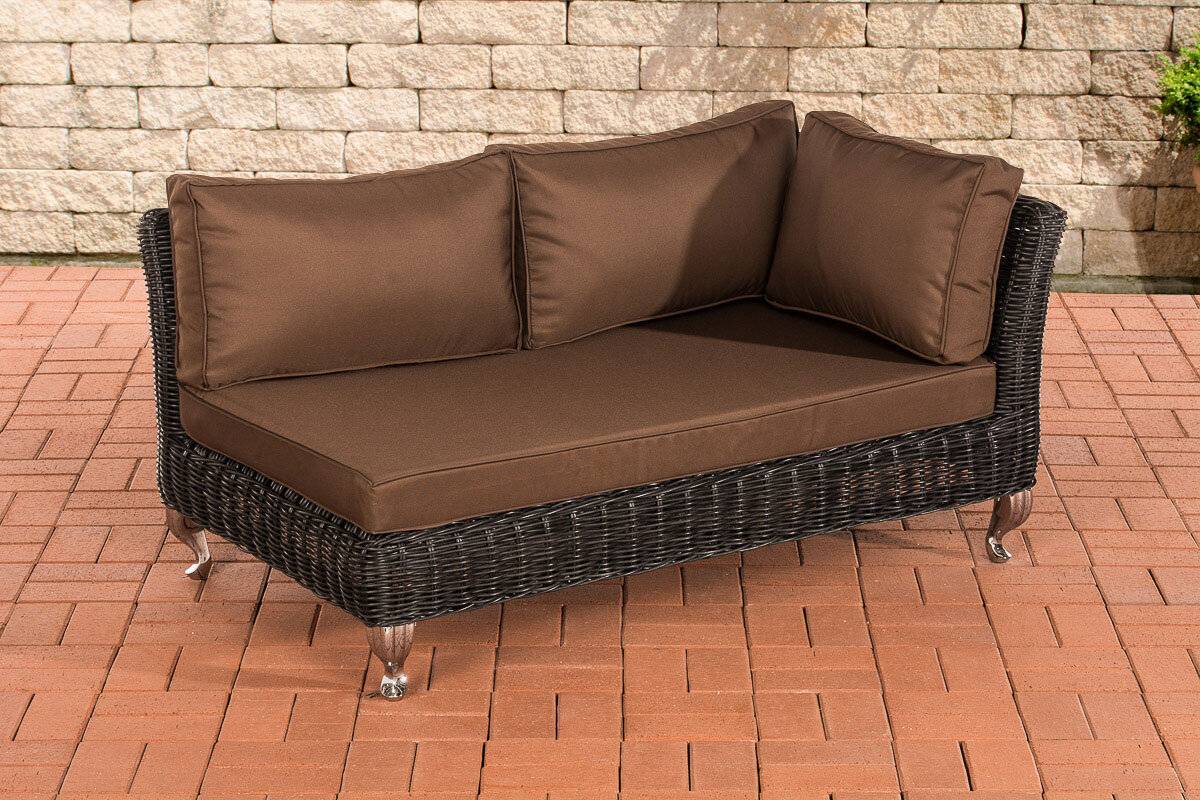 Ecksofa Moss Terrabraun schwarz-0