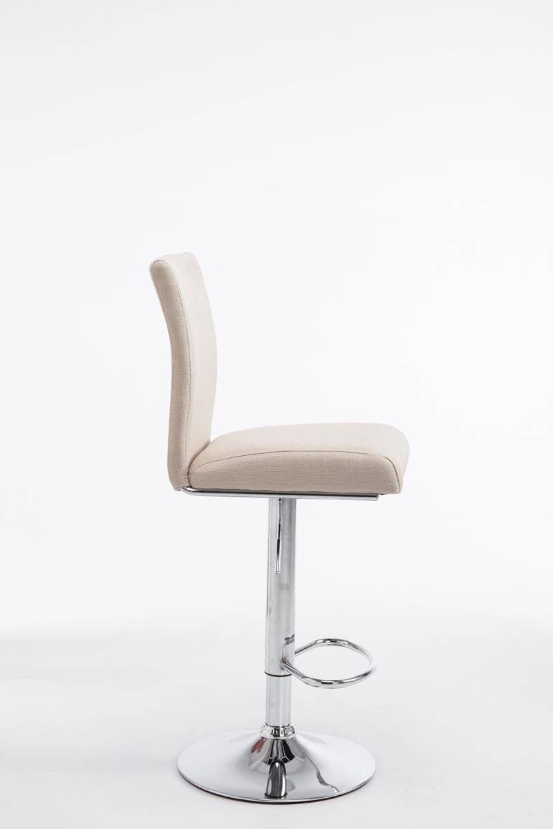 2er Set Barhocker Köln Stoff chrom creme-1