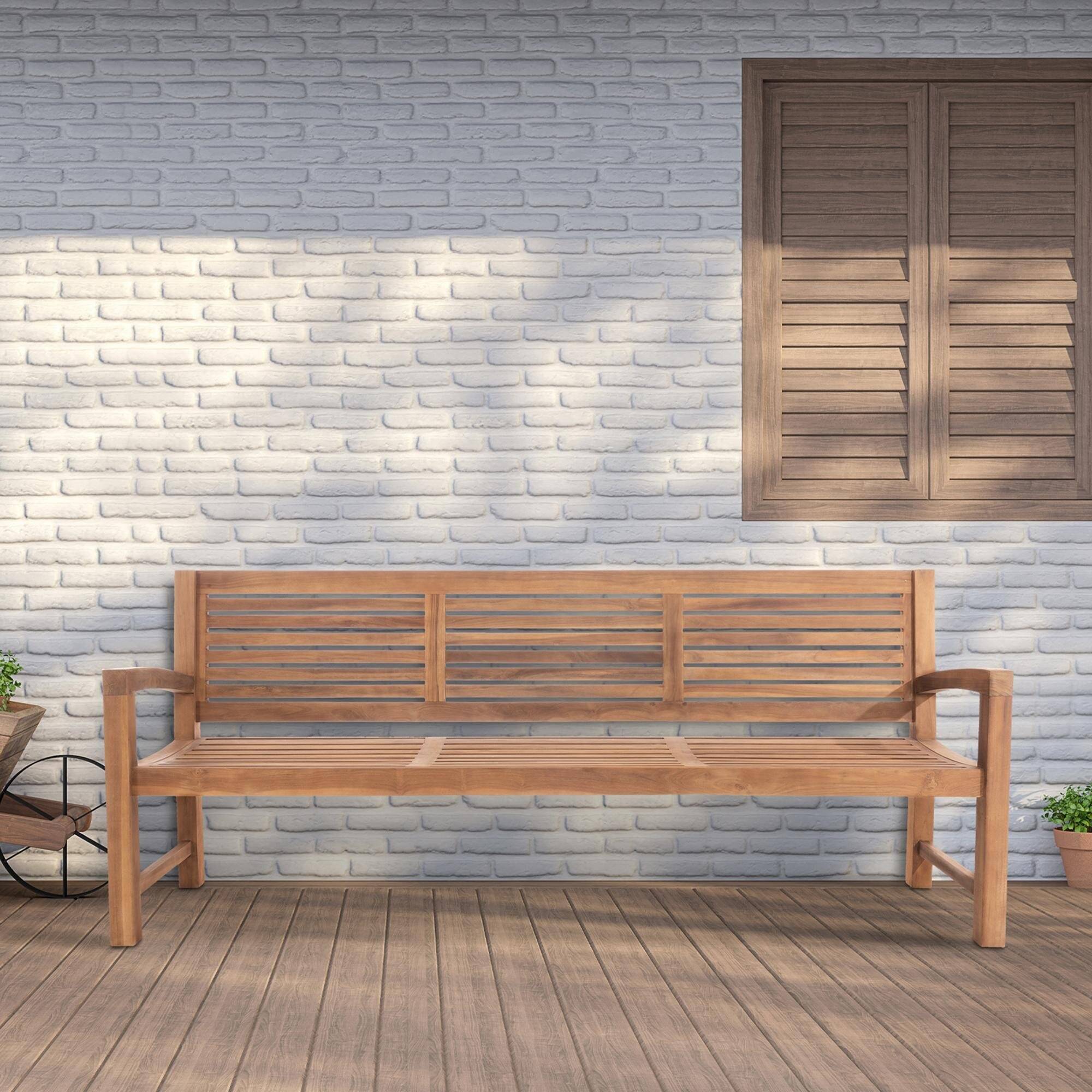 Teakbank Halden 220 cm teak-2