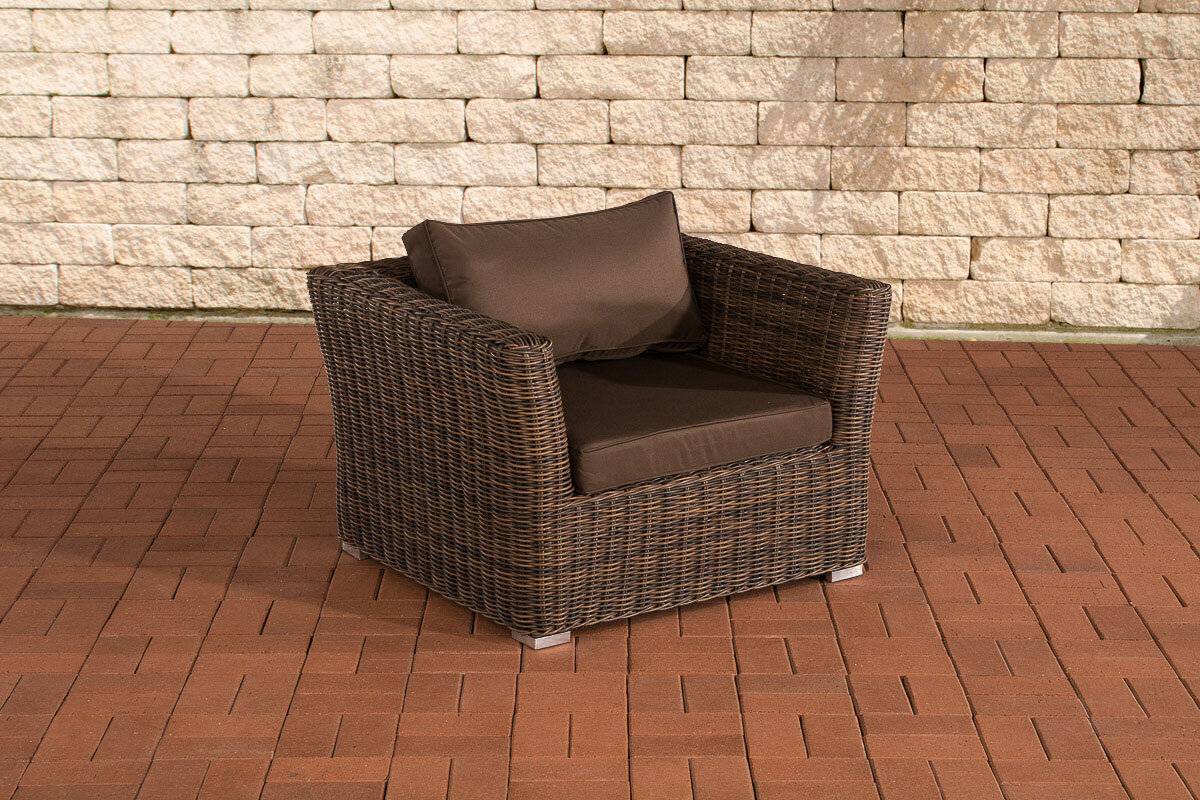 Sessel Mandal Terrabraun braun-meliert-0
