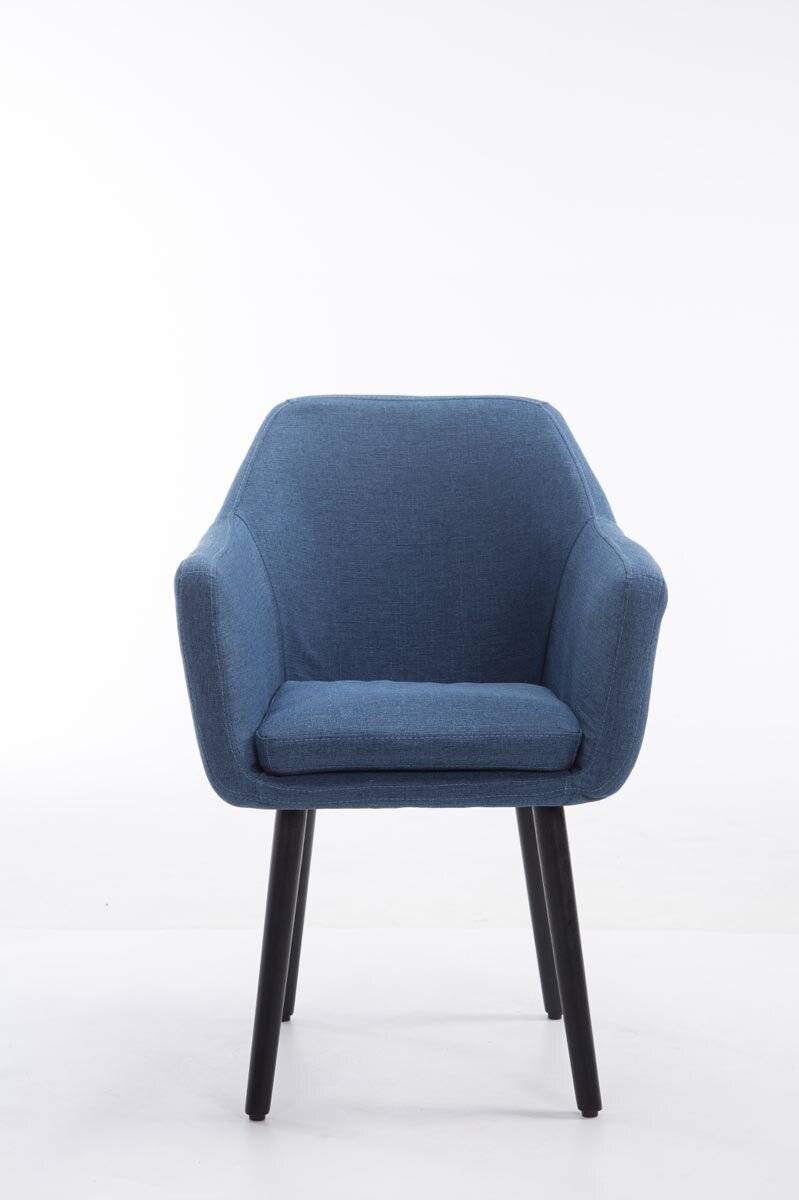 Besucherstuhl Utrecht Stoff schwarz blau-1
