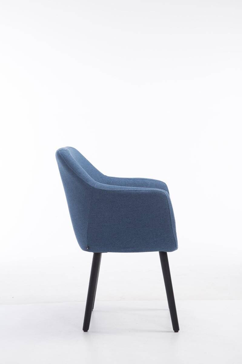 Besucherstuhl Utrecht Stoff schwarz blau-2