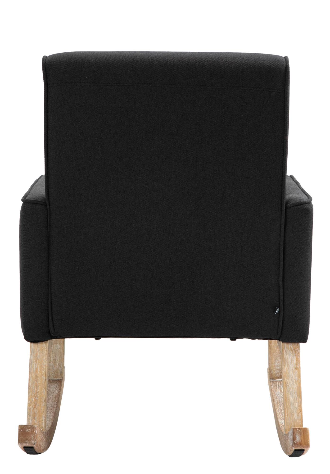 Schaukelstuhl Dream Stoff schwarz-4