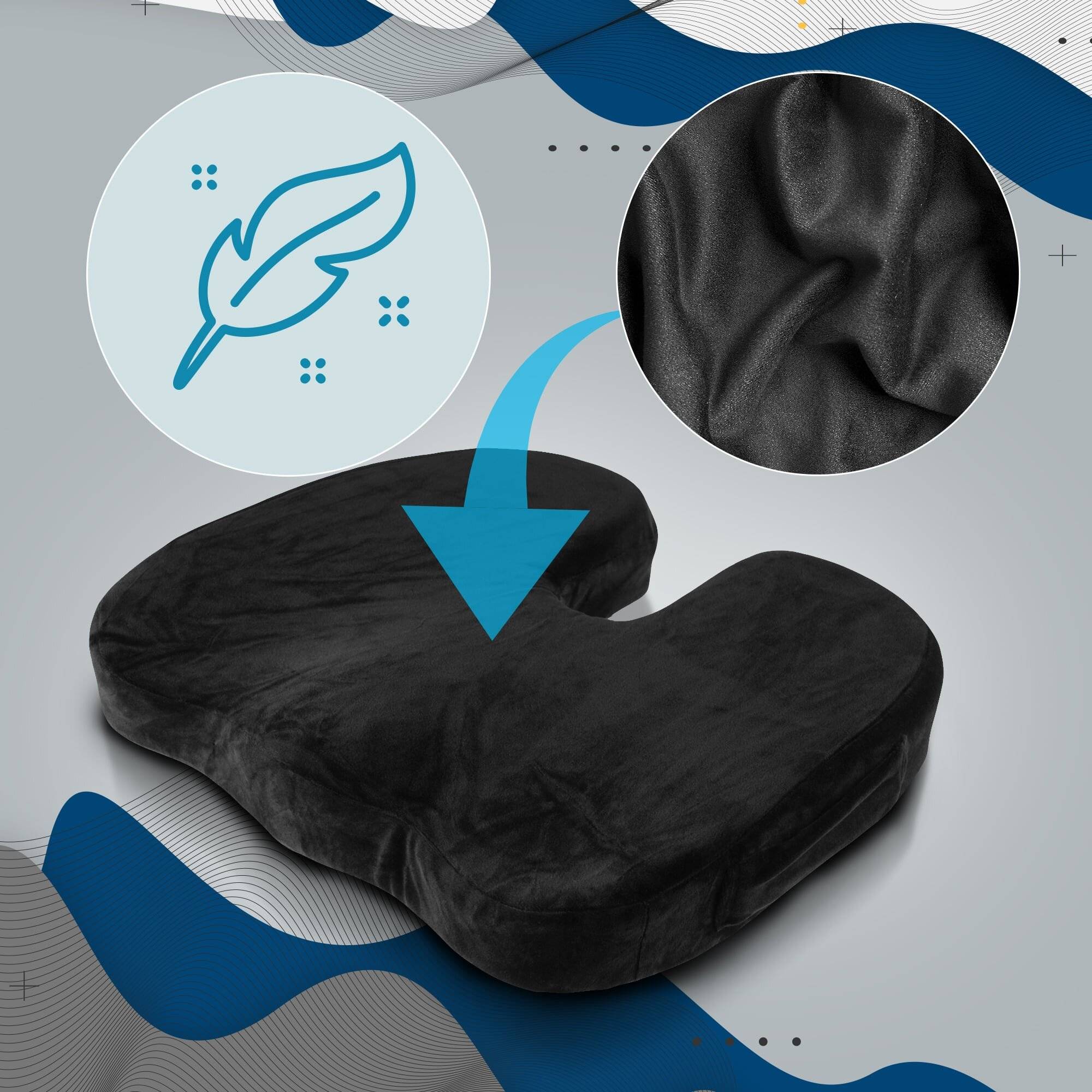 Ergonomisches Sitzkissen schwarz-3