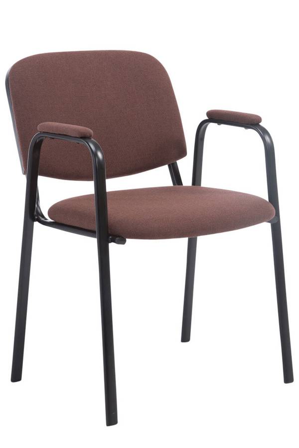 Besucherstuhl Ken PRO Stoff braun