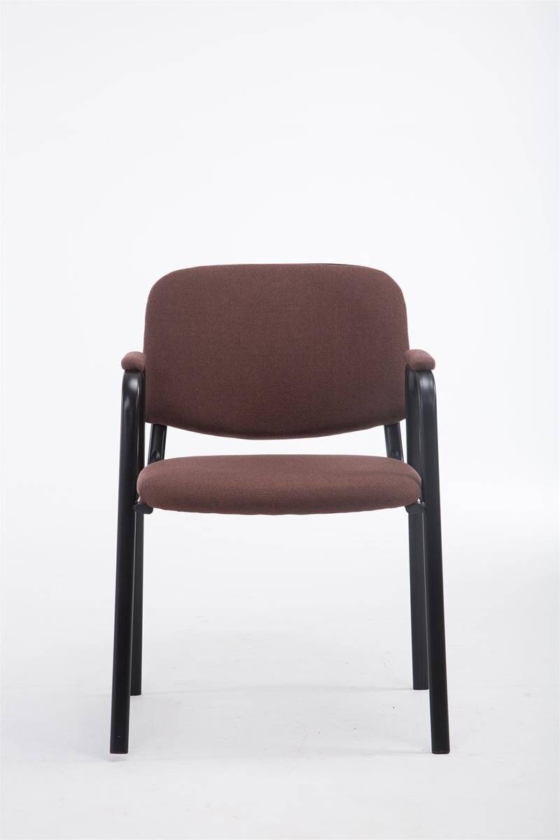 Besucherstuhl Ken PRO Stoff braun-1