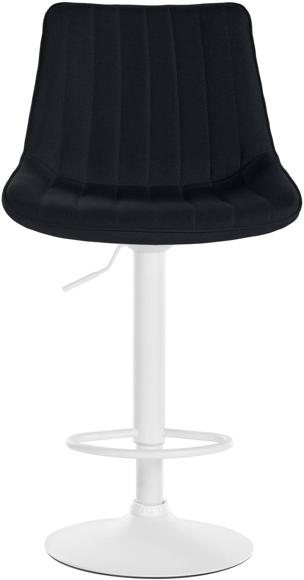 Barhocker Toni Stoff weiß schwarz-2
