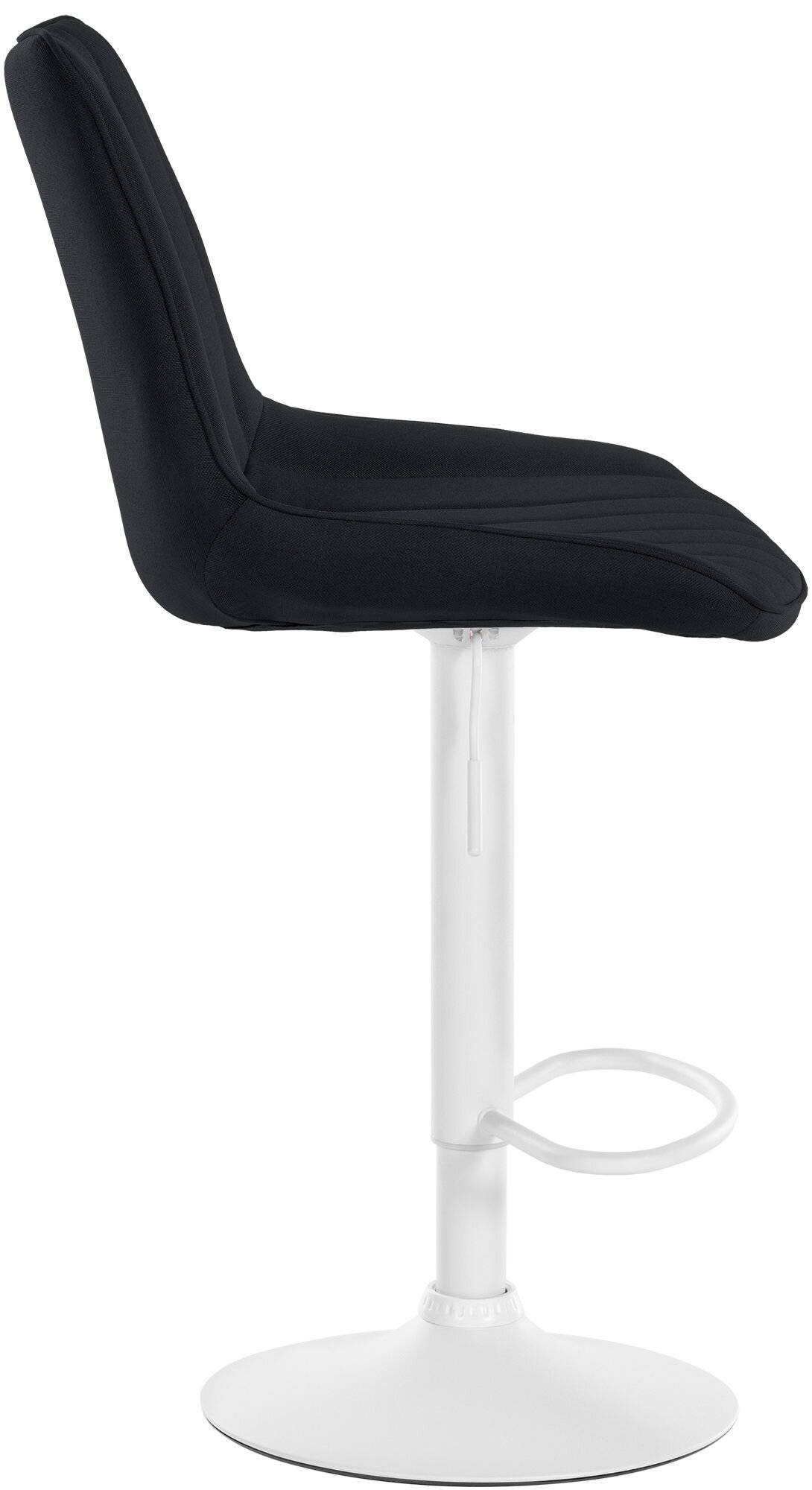 Barhocker Toni Stoff weiß schwarz-3