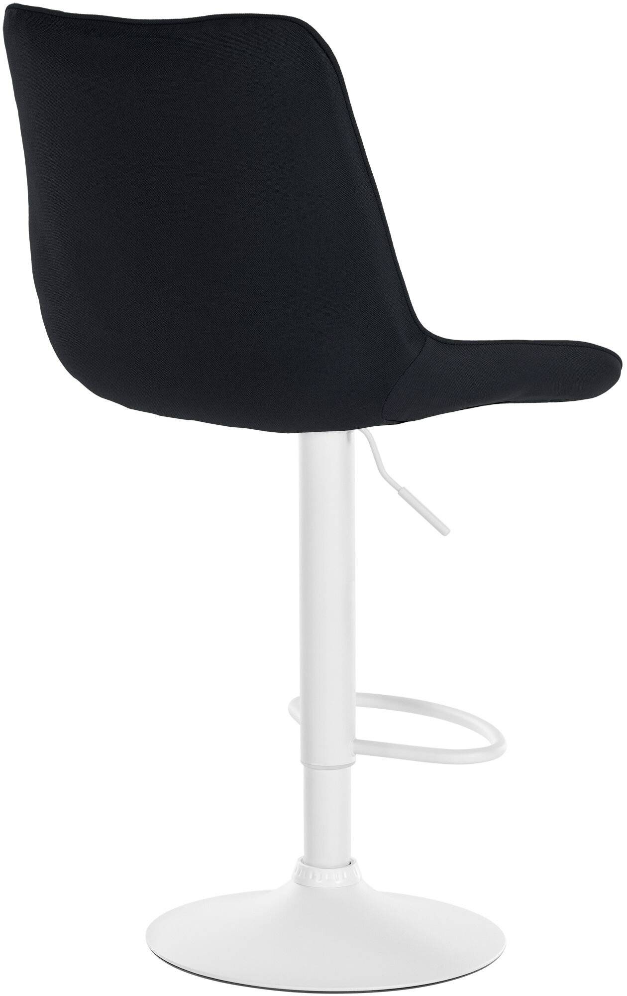Barhocker Toni Stoff weiß schwarz-4