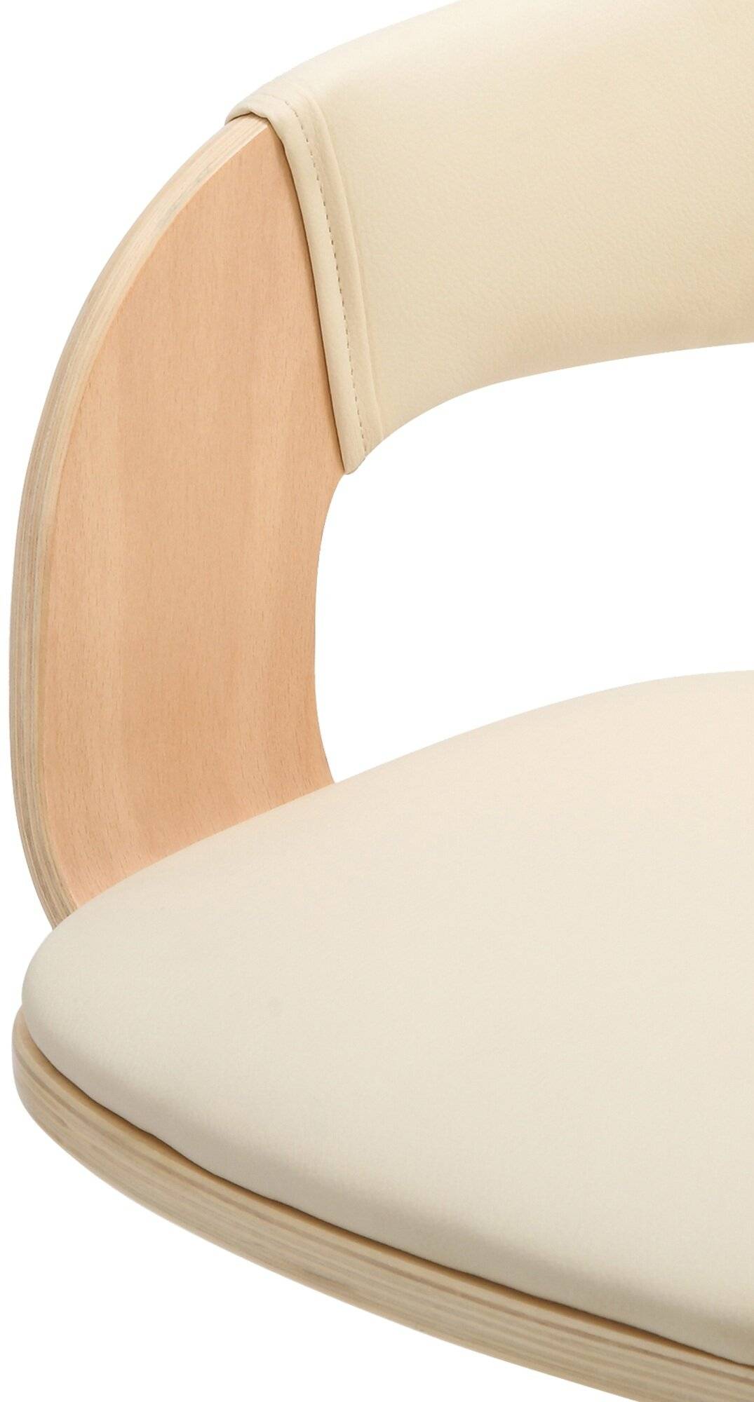 Barhocker Nilse Kunstleder schwarz natura/creme-4