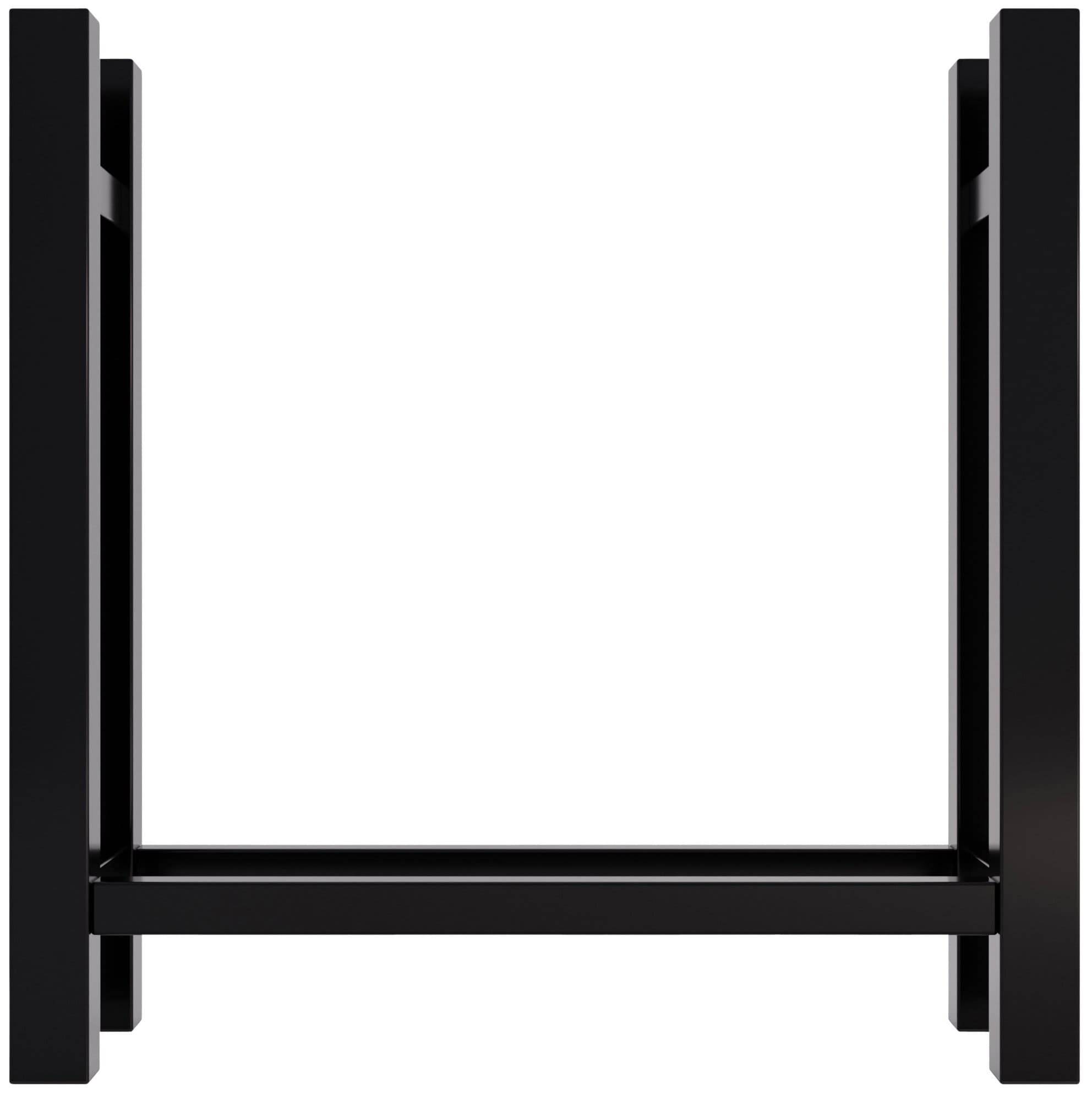 Kaminholzständer Medya eckig 30x80x80 cm schwarz-4