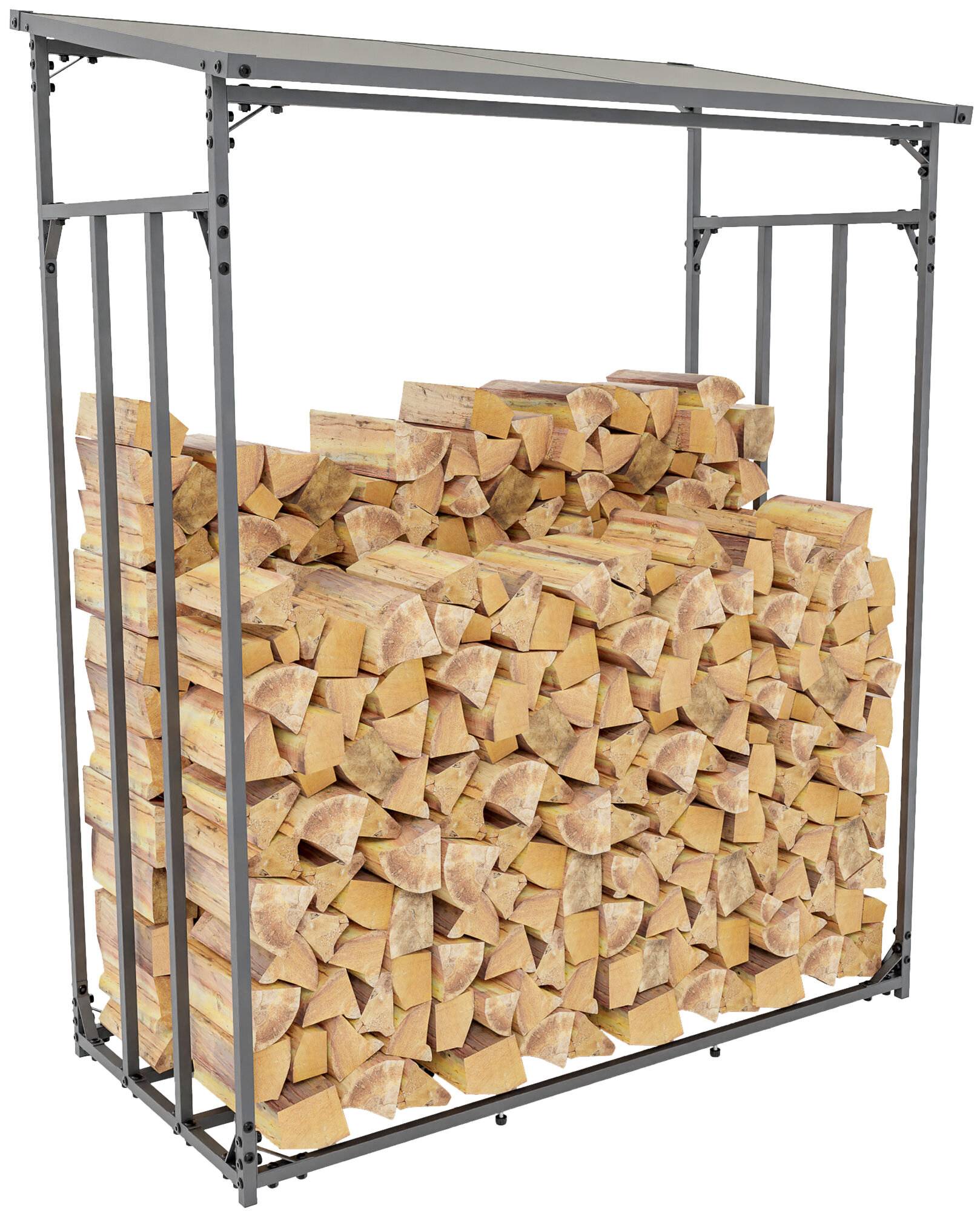 Kaminholzunterstand Ruston Aluminium M anthrazit-0