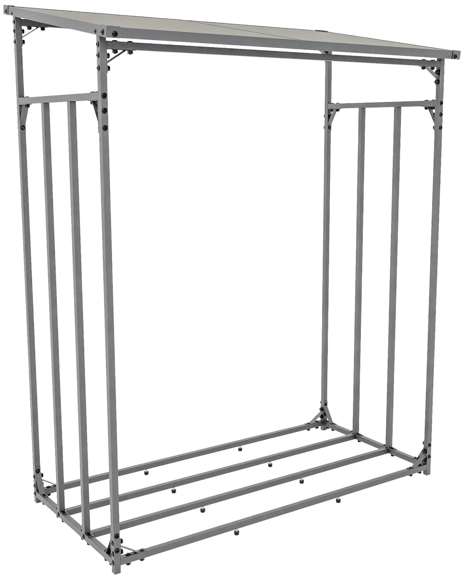 Kaminholzunterstand Ruston Aluminium M anthrazit-3