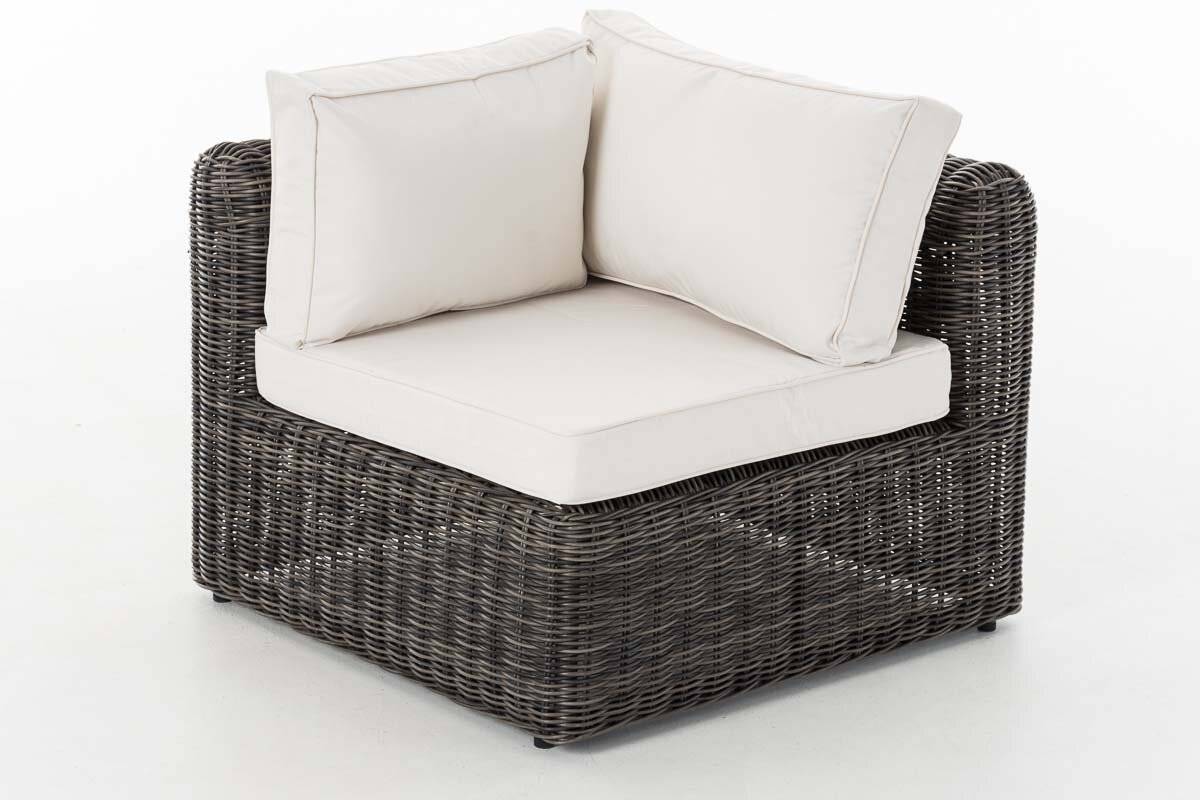 Eck-Sofa Marbella Cremeweiss 5mm grau-meliert-1