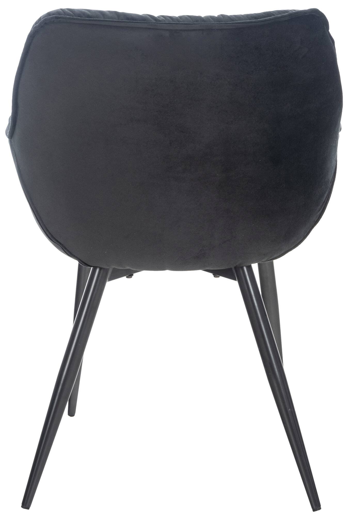 Stuhl Tanna Samt schwarz-3