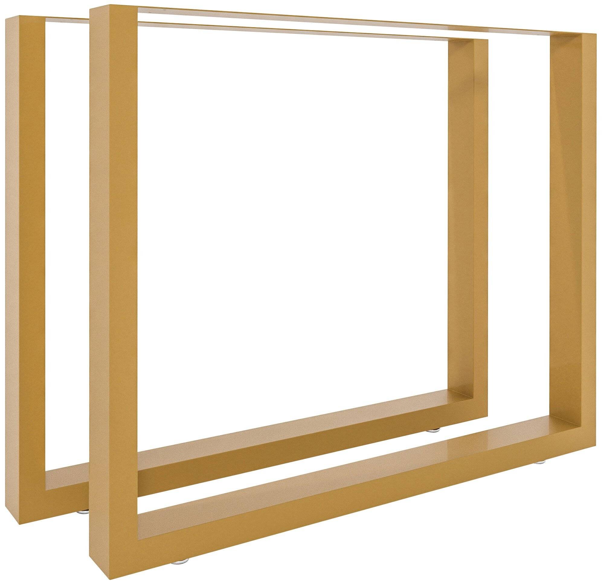 2x Tischbeine Velden 90 cm gold-0