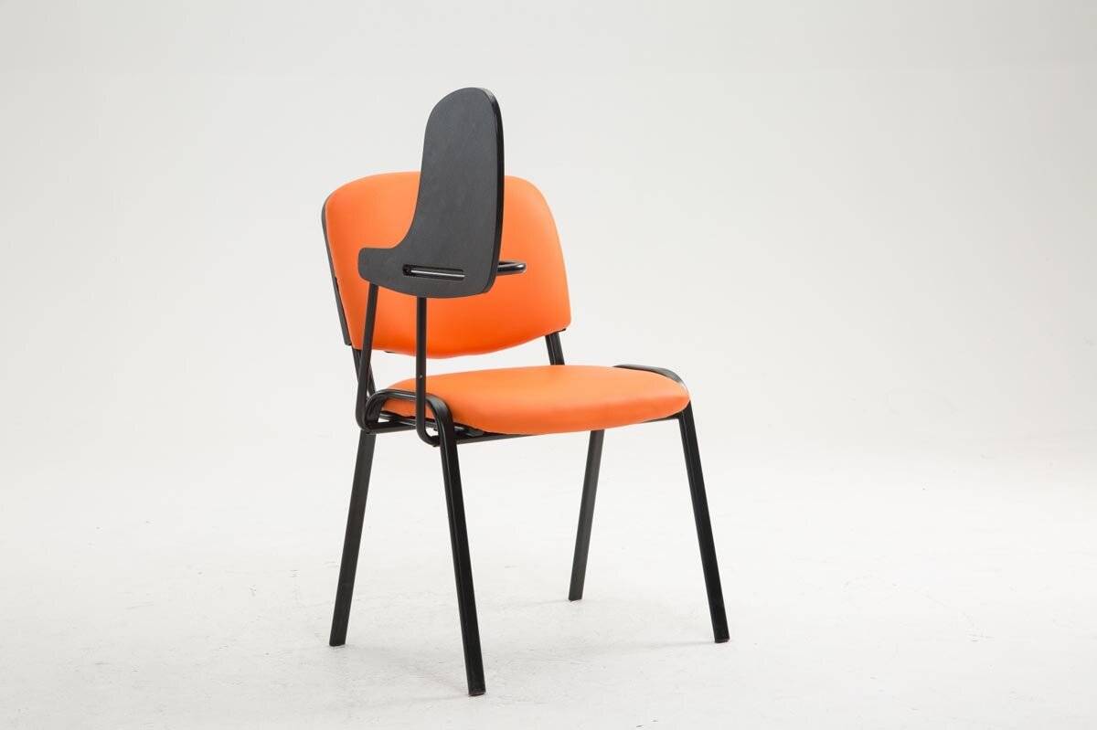 Stuhl Ken mit Klapptisch Kunstleder orange-3