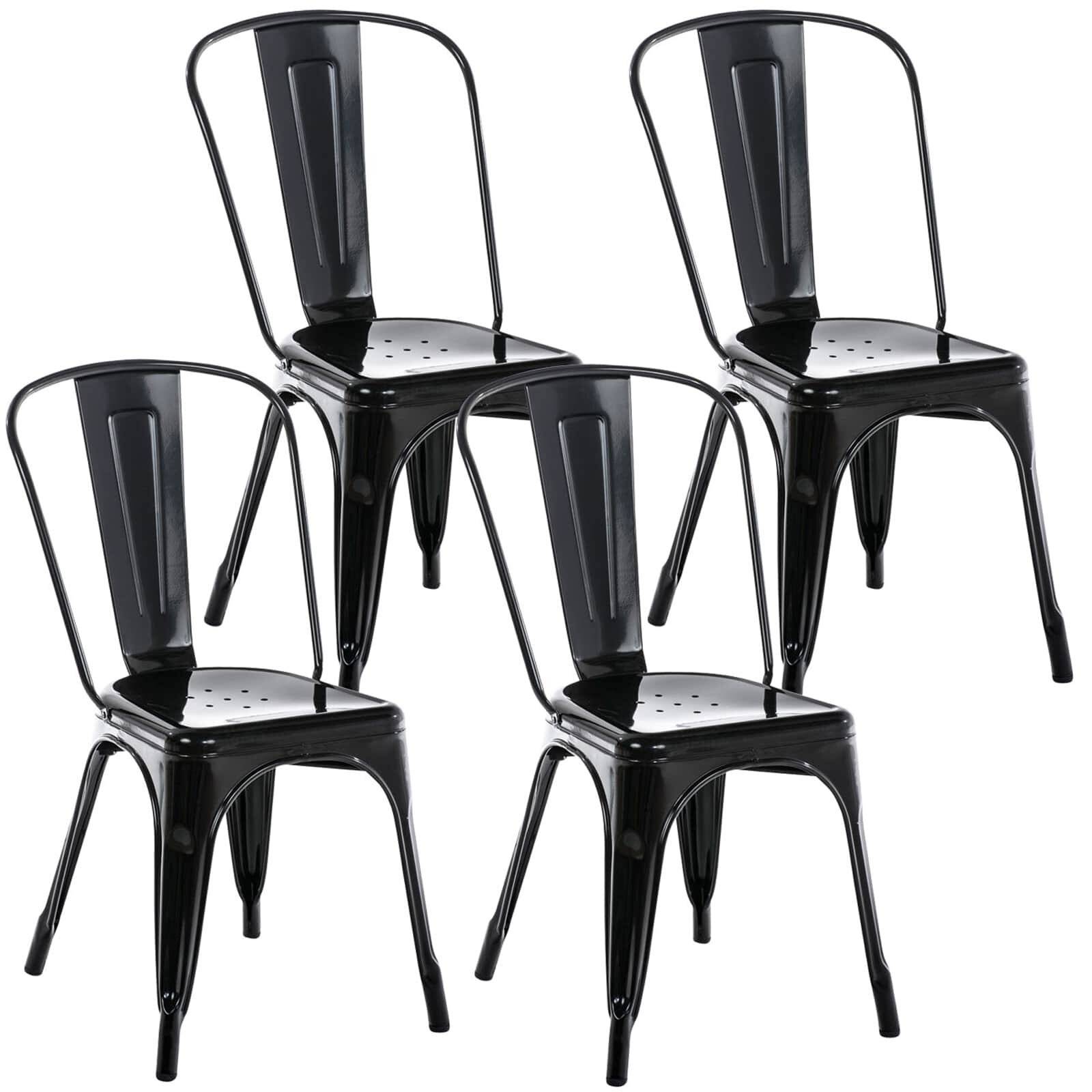 4er Set Stuhl Benedikt schwarz-0
