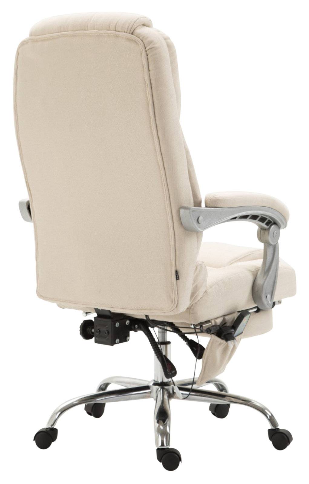 Bürostuhl Pacific Stoff mit Massagefunktion creme-3