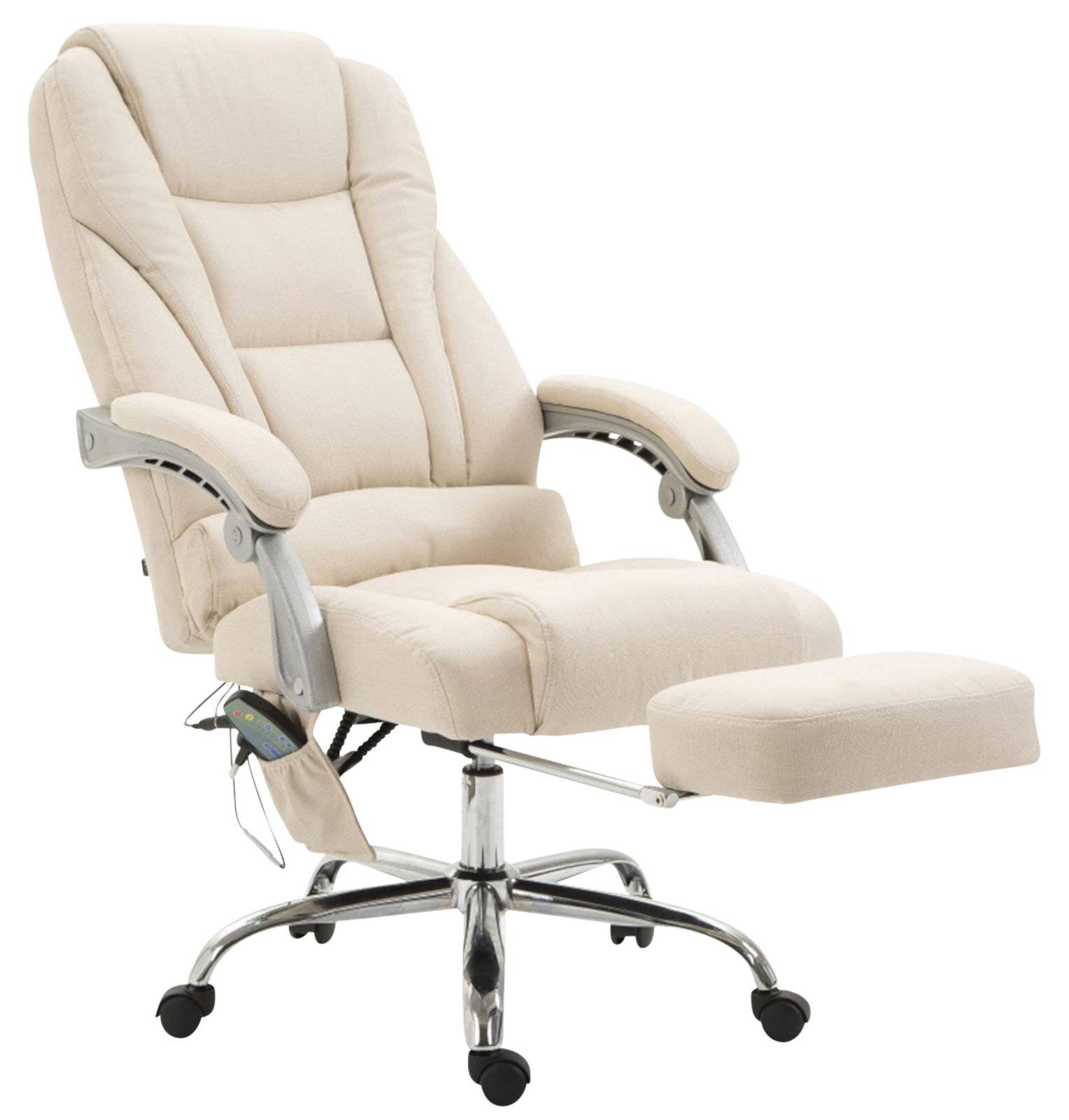 Bürostuhl Pacific Stoff mit Massagefunktion creme-4