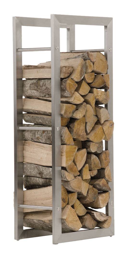 Kaminholzständer Keri 25x60x150 edelstahl-0