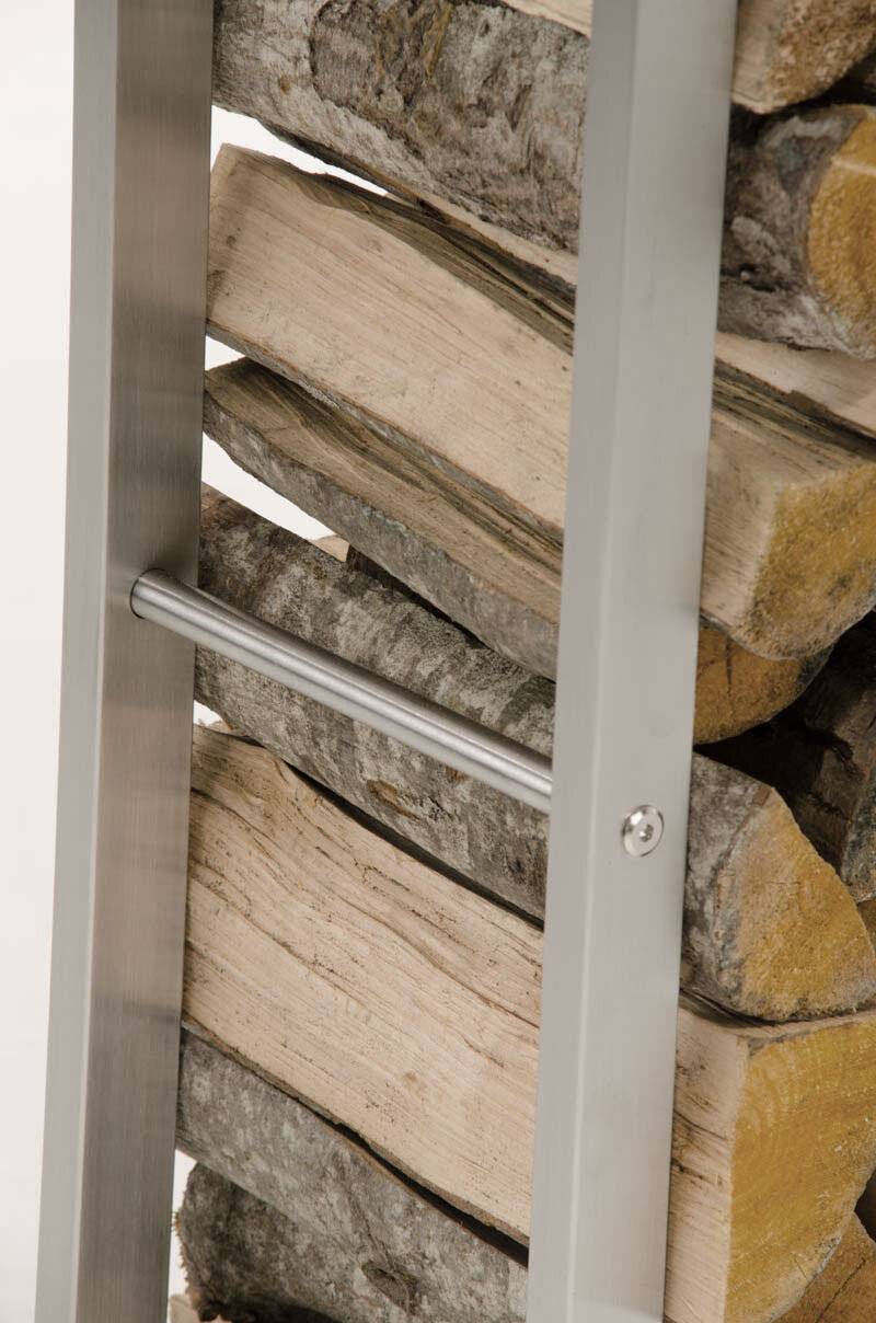 Kaminholzständer Keri 25x60x150 edelstahl-4