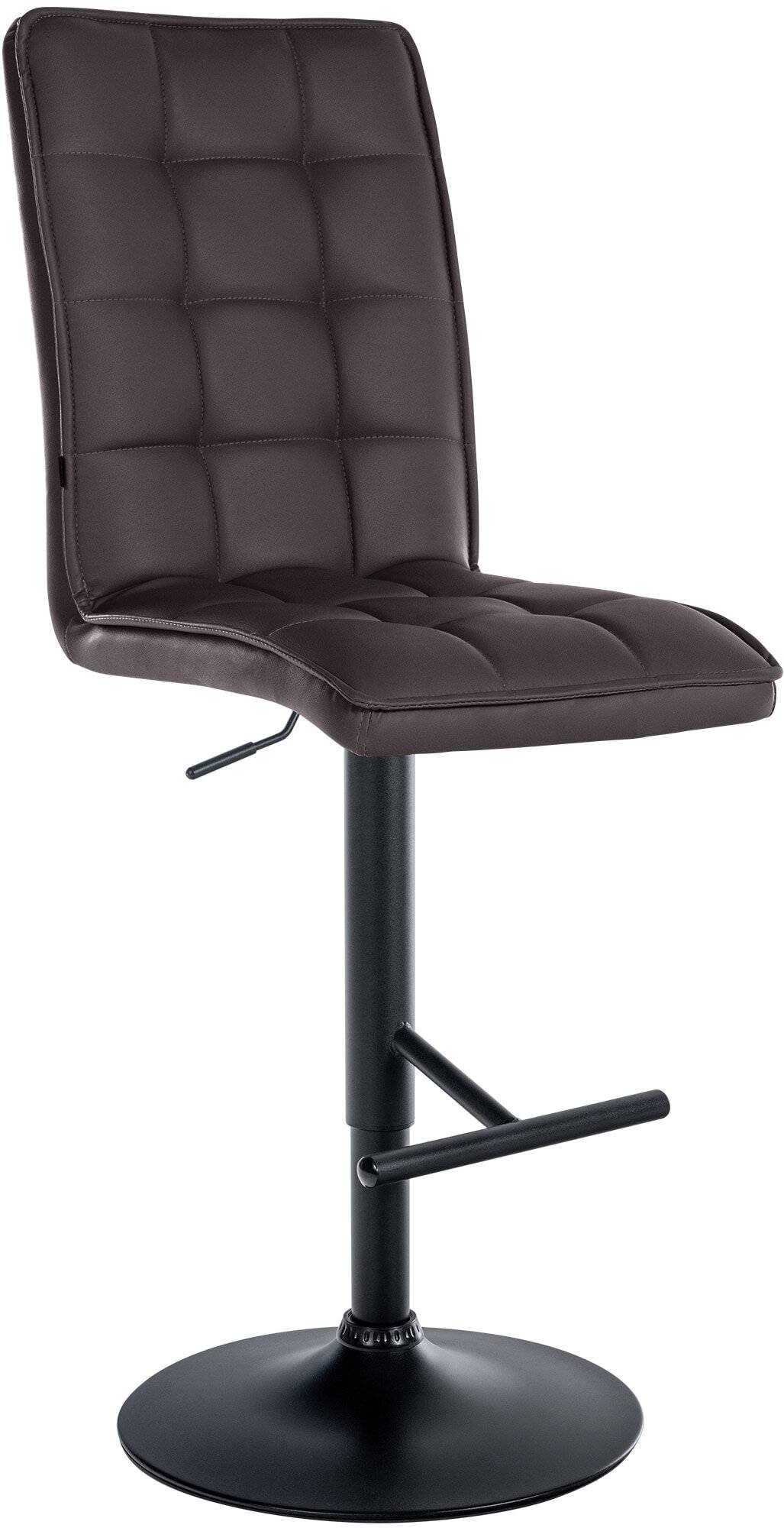 Barhocker Peking V2 Kunstleder schwarz braun-0