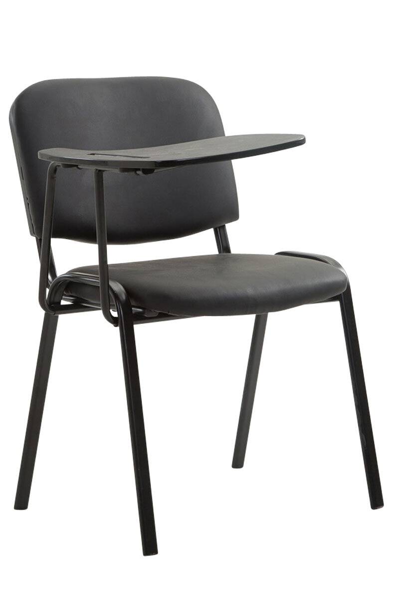 Stuhl Ken mit Klapptisch Kunstleder schwarz-0