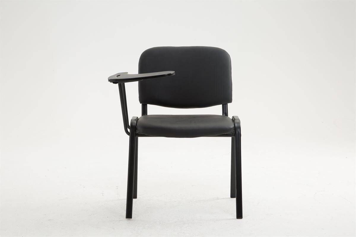 Stuhl Ken mit Klapptisch Kunstleder schwarz-1