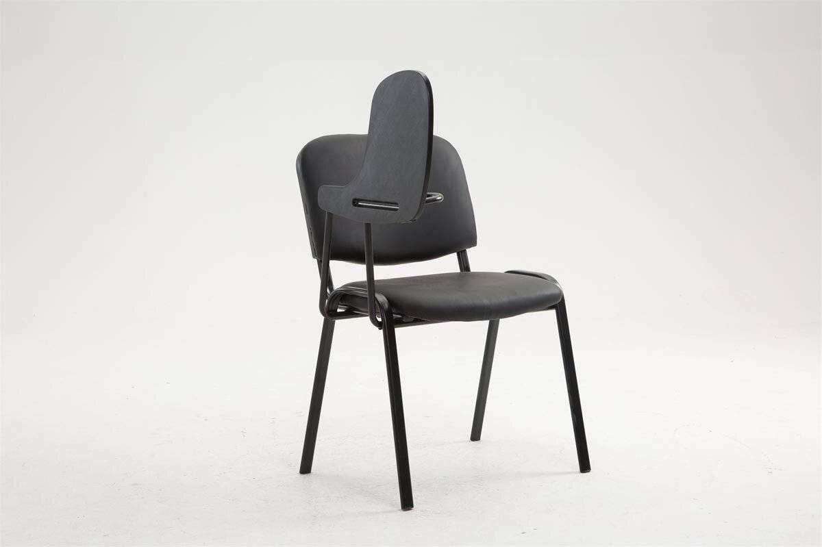 Stuhl Ken mit Klapptisch Kunstleder schwarz-3