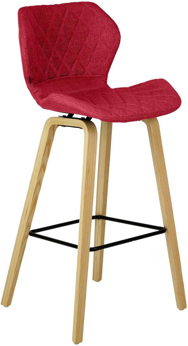 Barhocker Austin Stoff rot