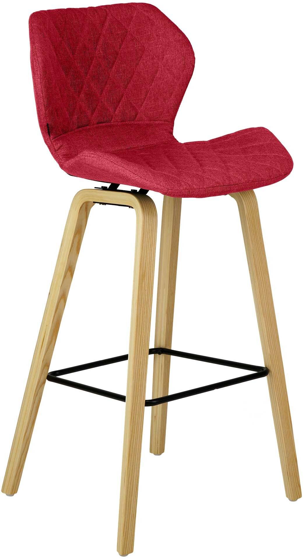 Barhocker Austin Stoff rot-0