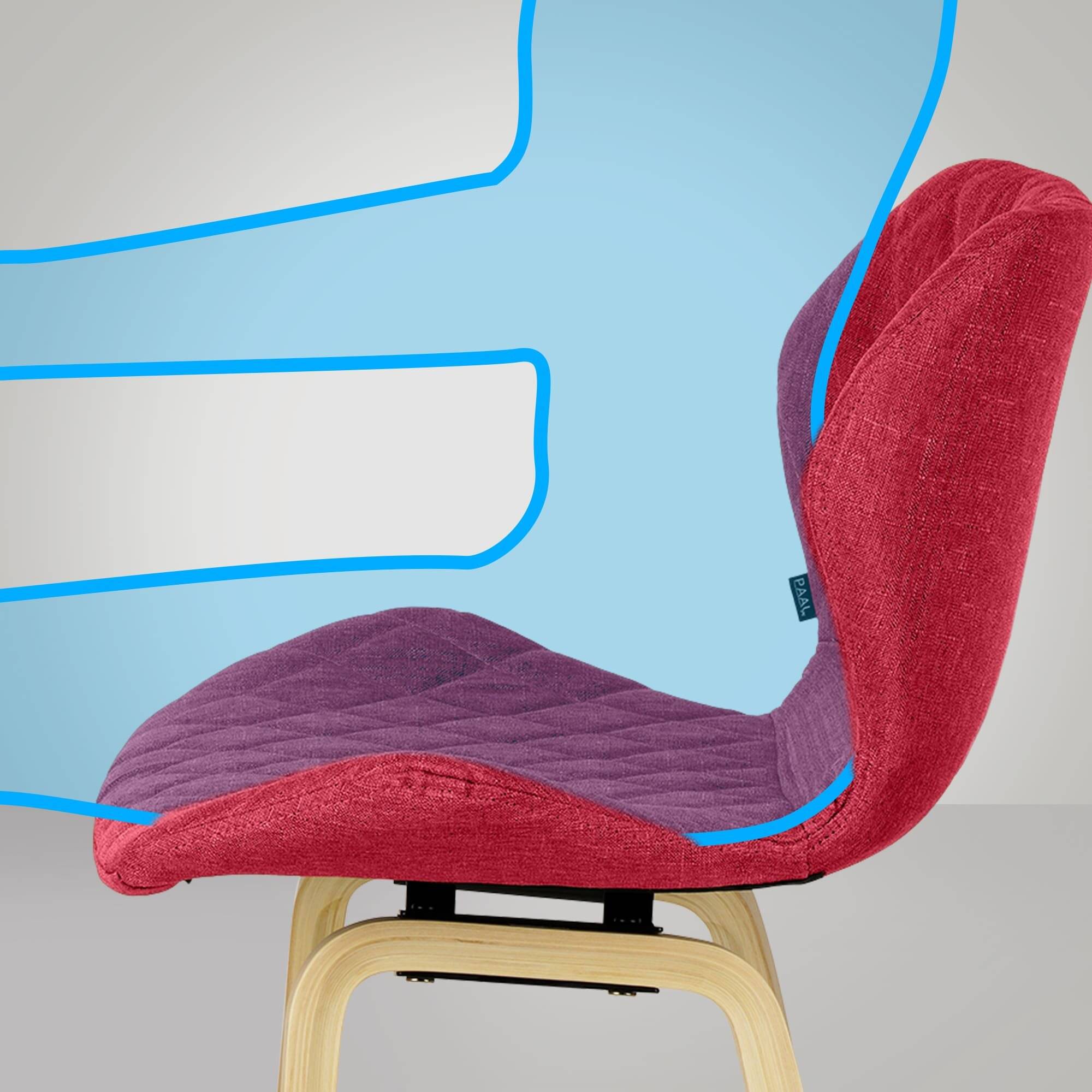 Barhocker Austin Stoff rot-1