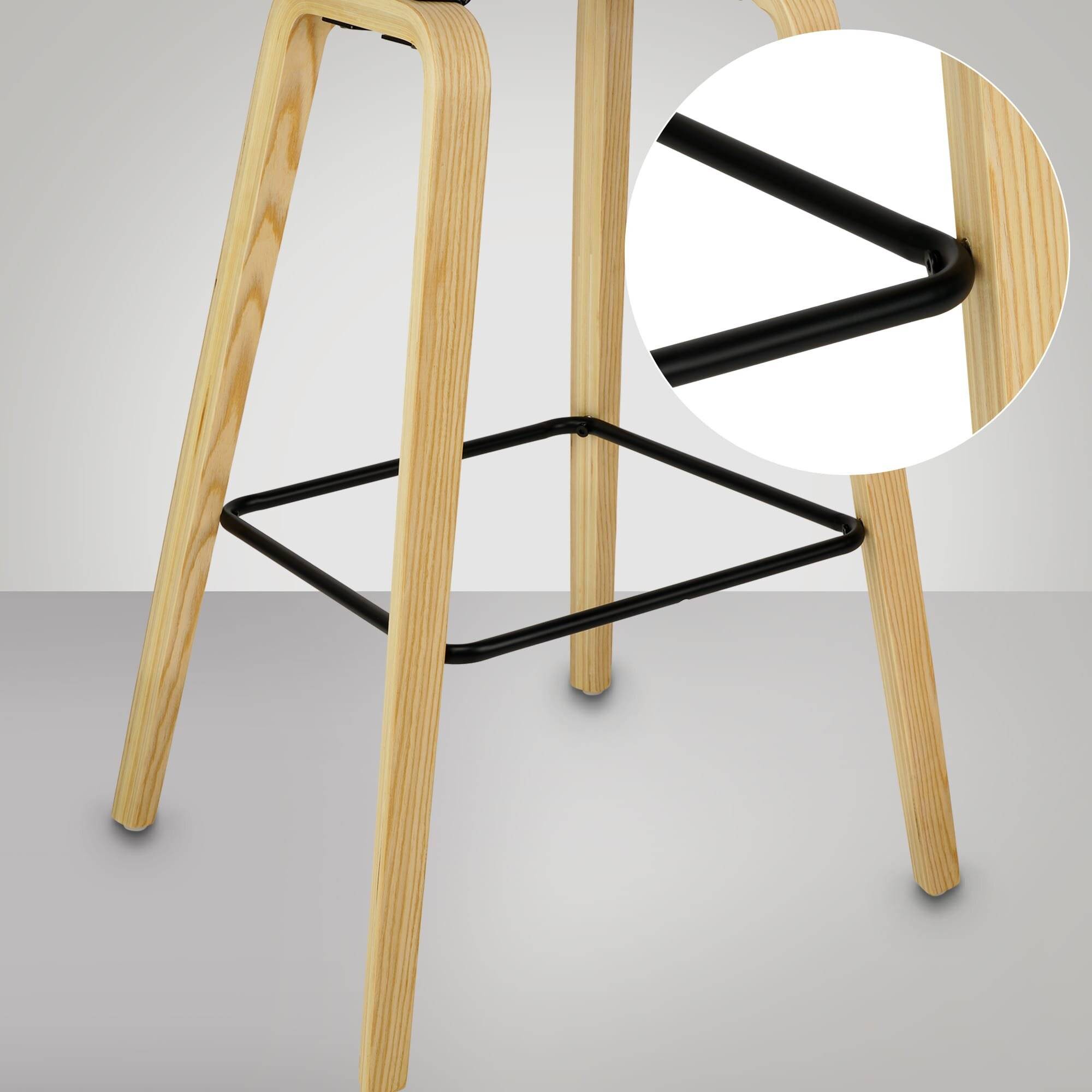 Barhocker Austin Stoff rot-3