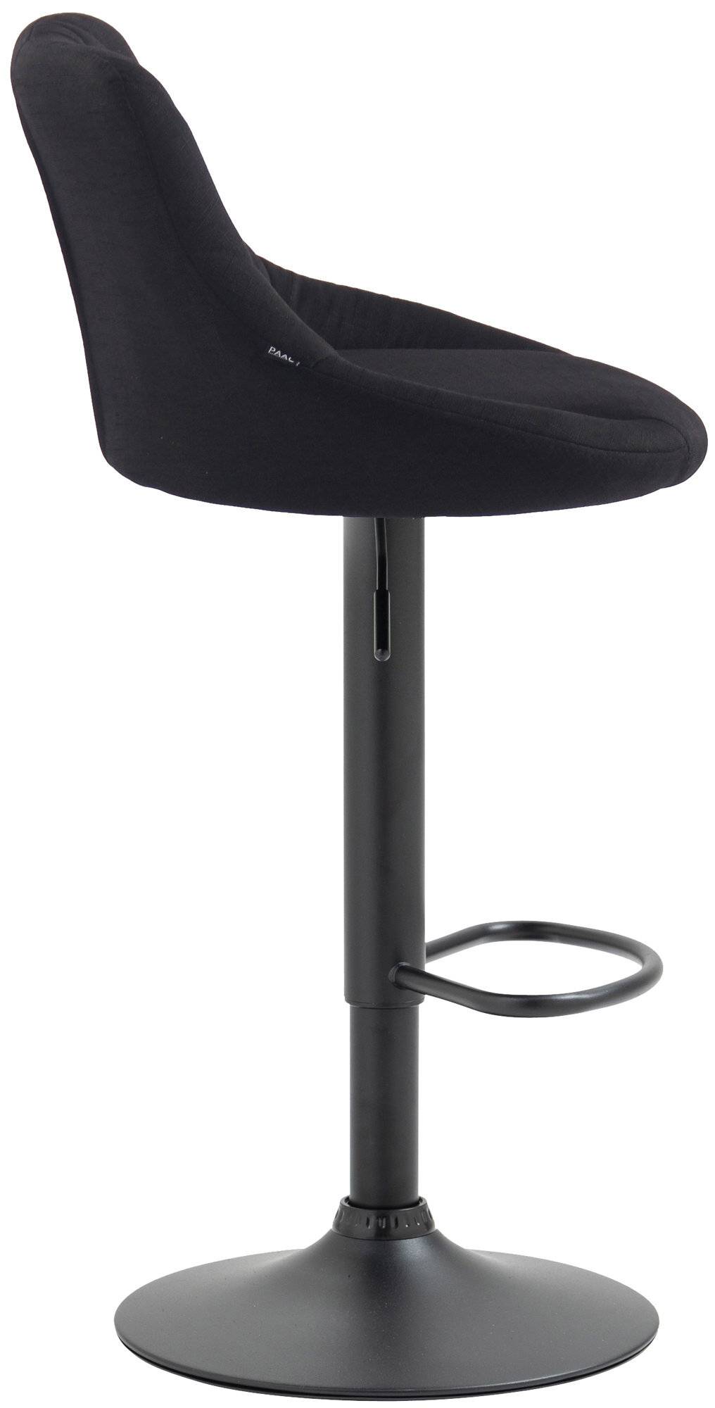 Barhocker Lazio Stoff schwarz schwarz-3
