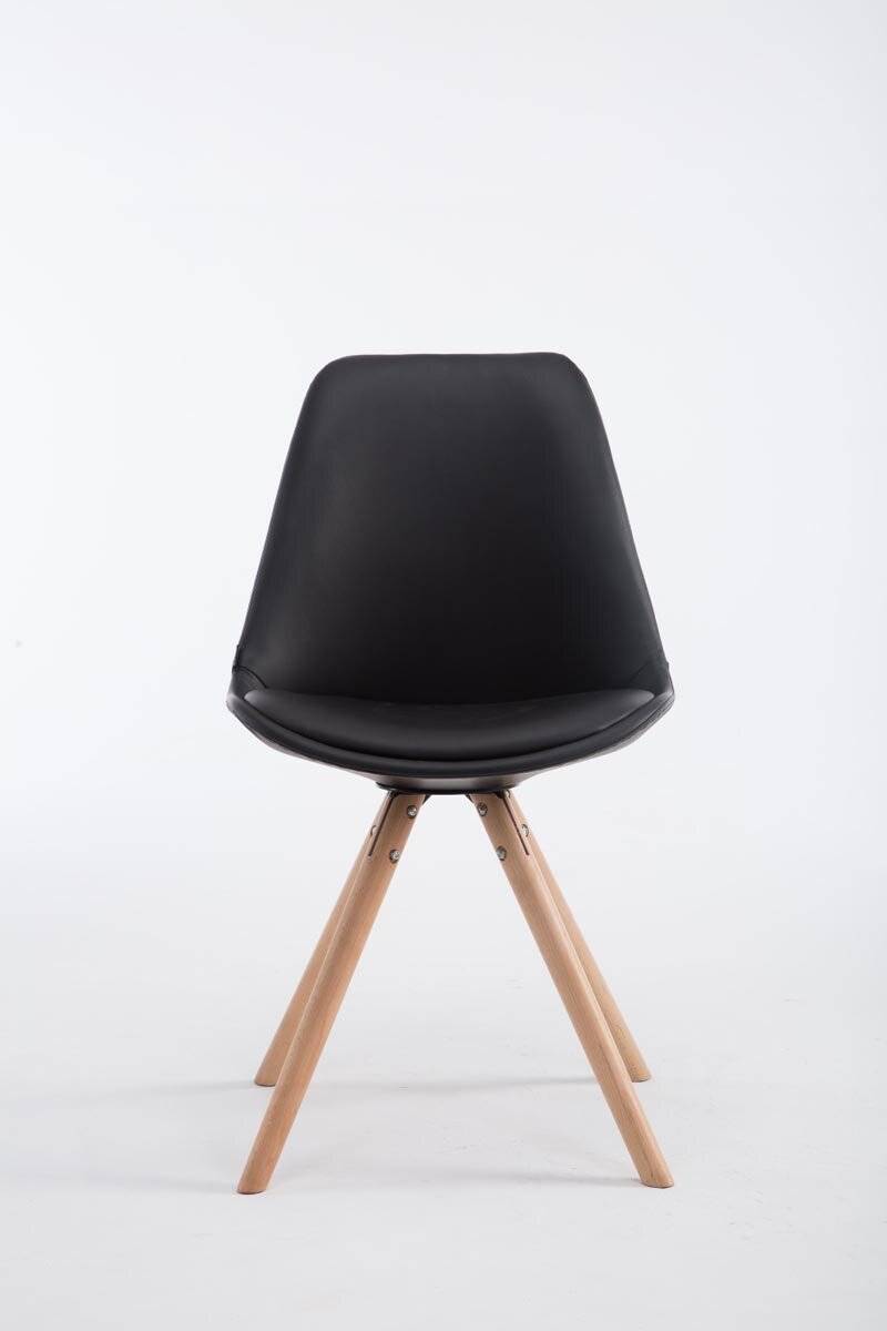 Besucherstuhl Laval Natura Rund schwarz-0