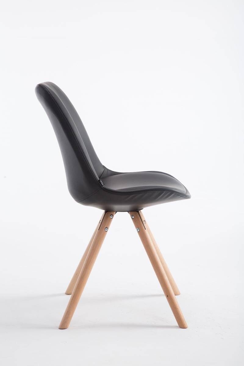 Besucherstuhl Laval Natura Rund schwarz-1