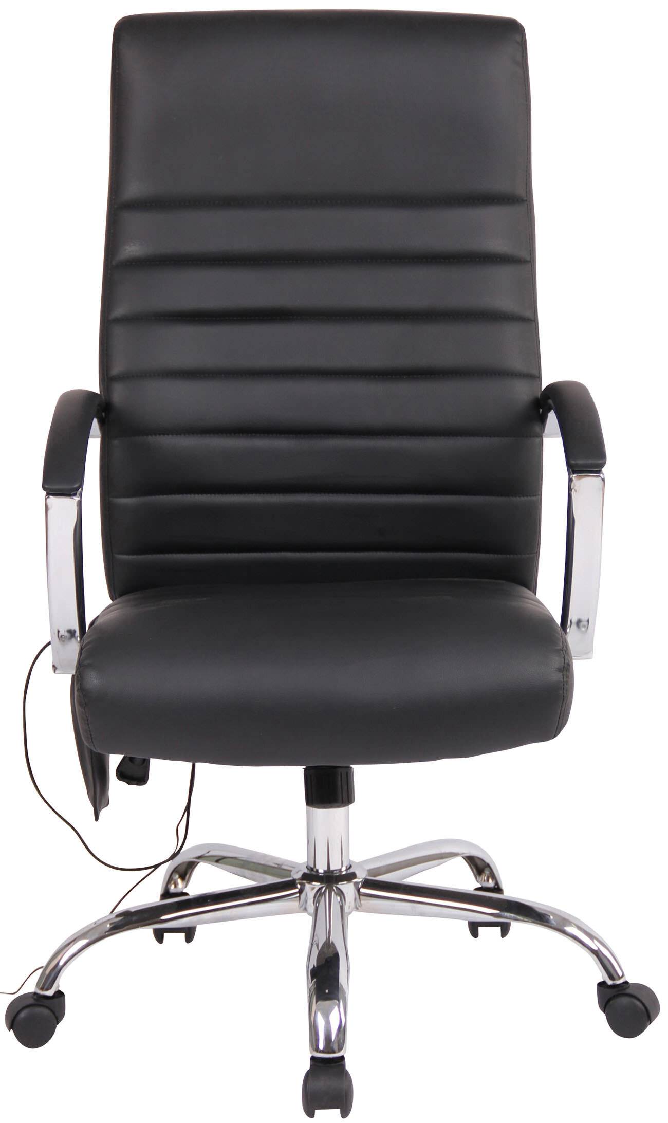 Bürostuhl Valais Kunstleder mit Massagefunktion schwarz-1