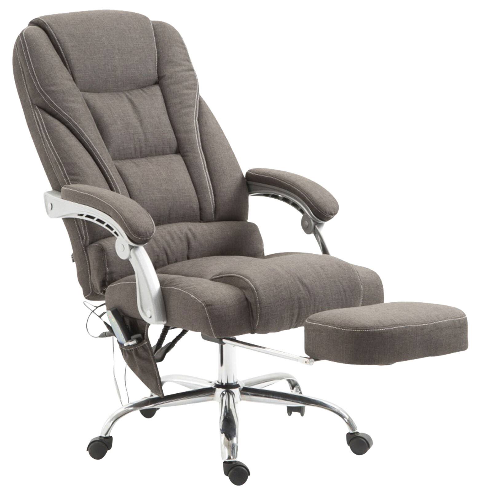 Bürostuhl Pacific Stoff mit Massagefunktion dunkelgrau-4