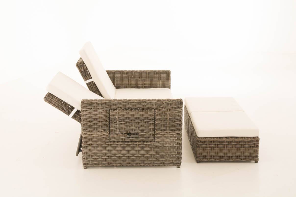 Sofa Ancona Cremeweiss 5mm grau-meliert-4