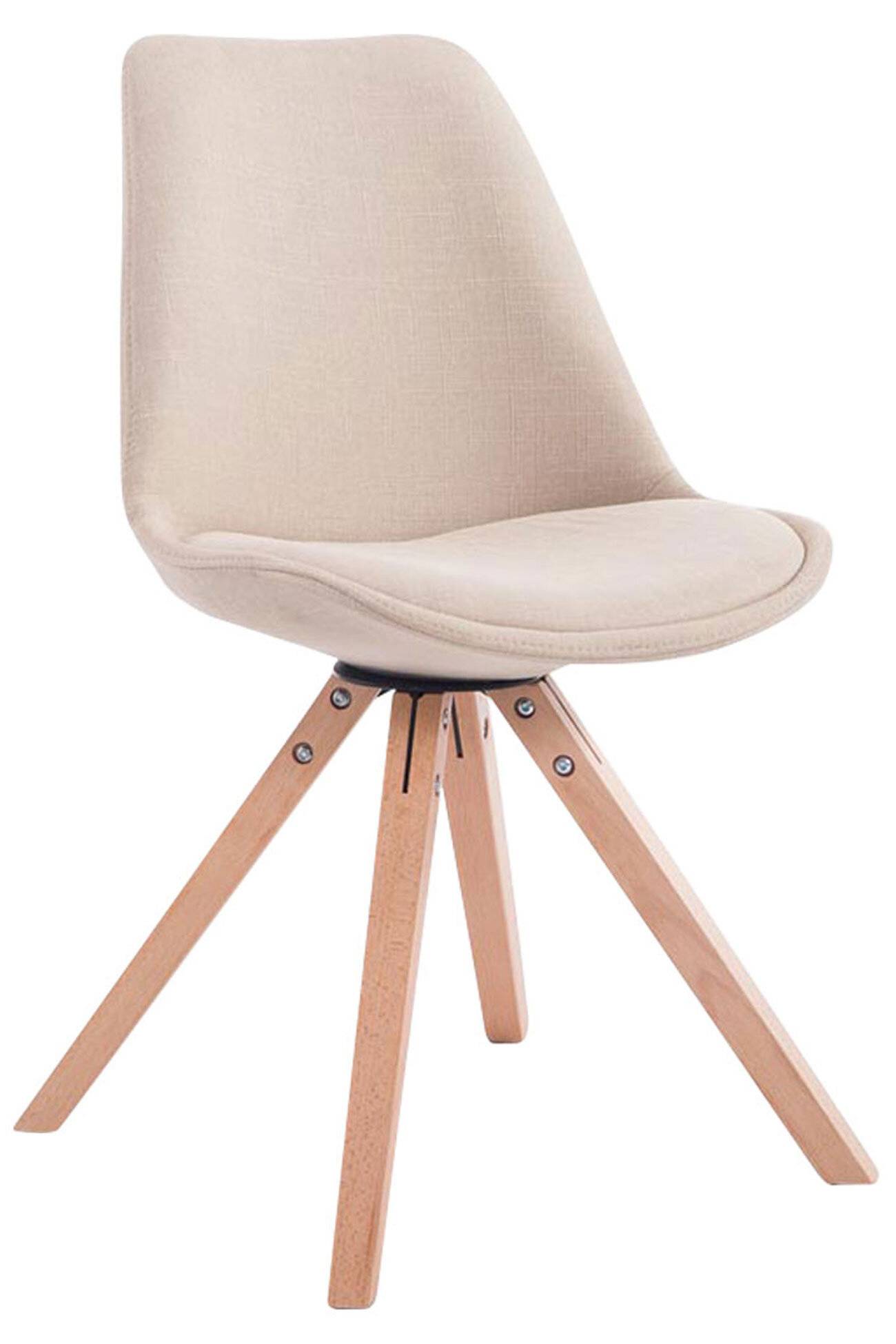 Besucherstuhl Toulouse Stoff Natura Square creme-3