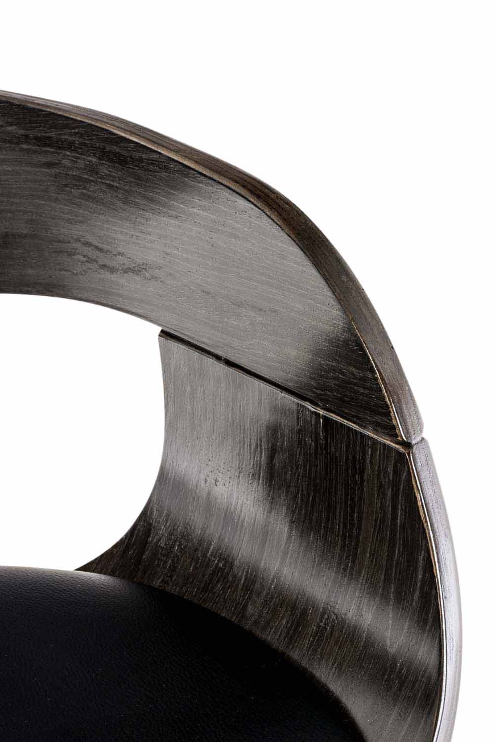 2er Set Barhocker Kingston Kunstleder schwarz/grau-0