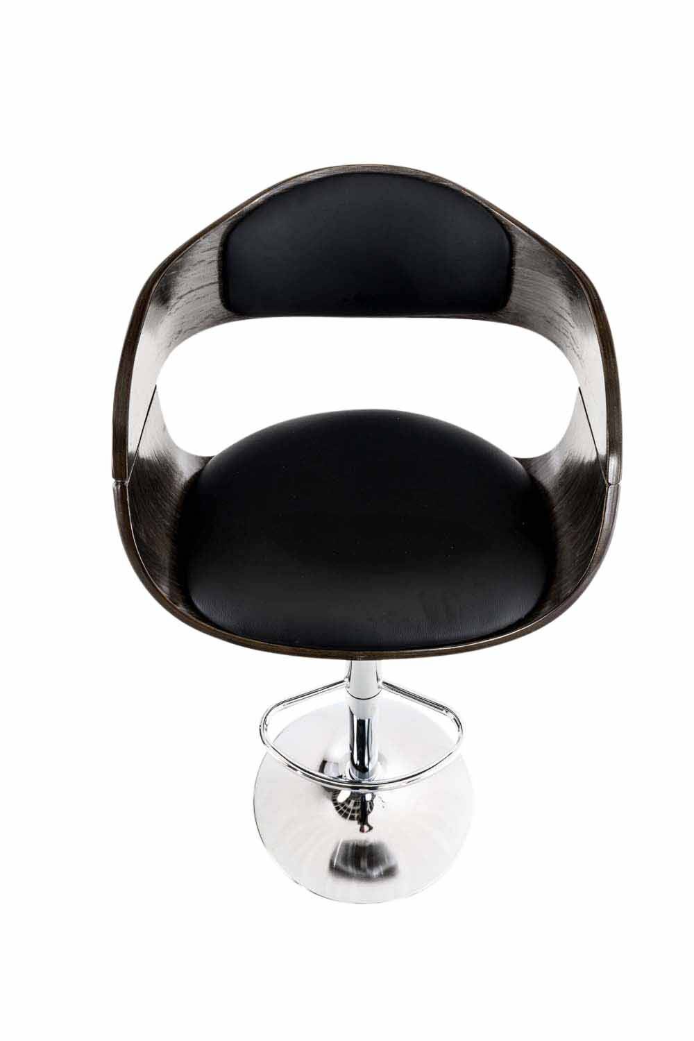 2er Set Barhocker Kingston Kunstleder schwarz/grau-1