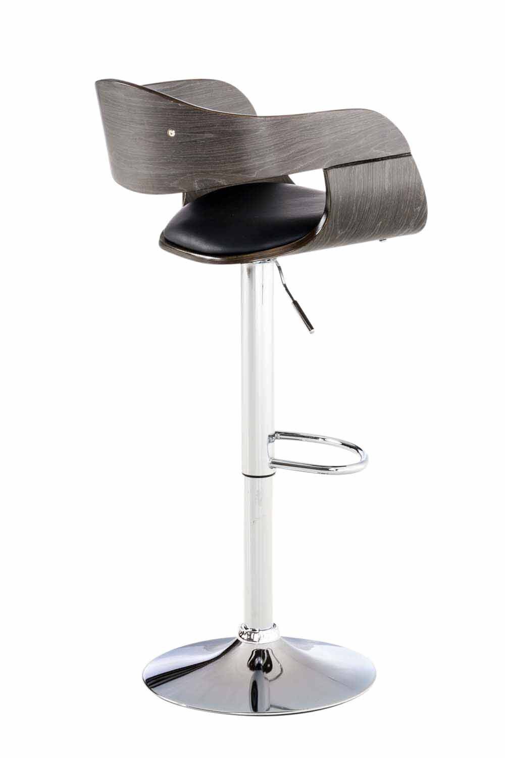 2er Set Barhocker Kingston Kunstleder schwarz/grau-3